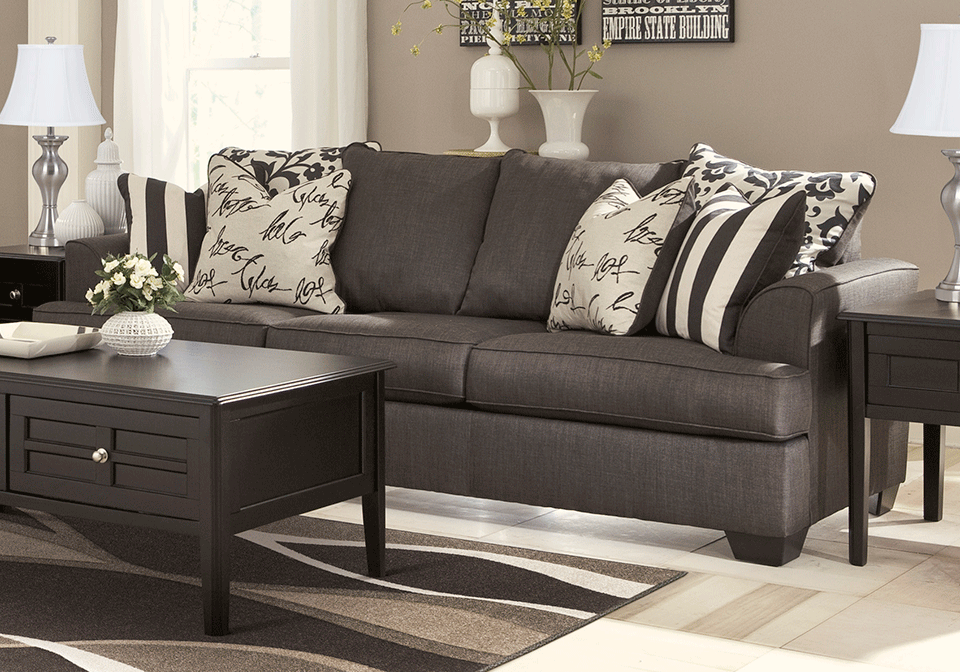 charcoal couch living room