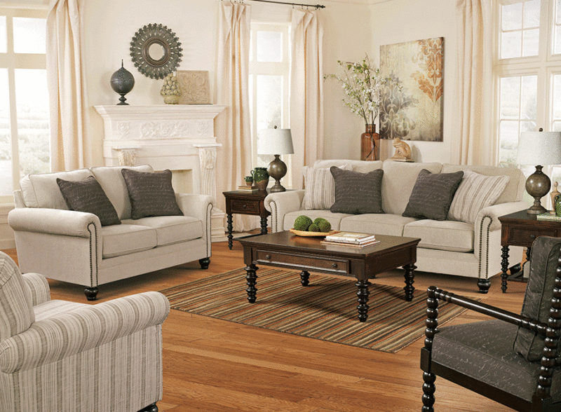 Milari Linen Sofa Set | Cincinnati Overstock Warehouse