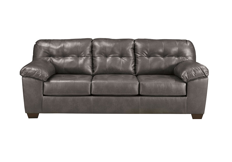 Alliston Durablend Gray Sofa, Durablend Leather Sofa