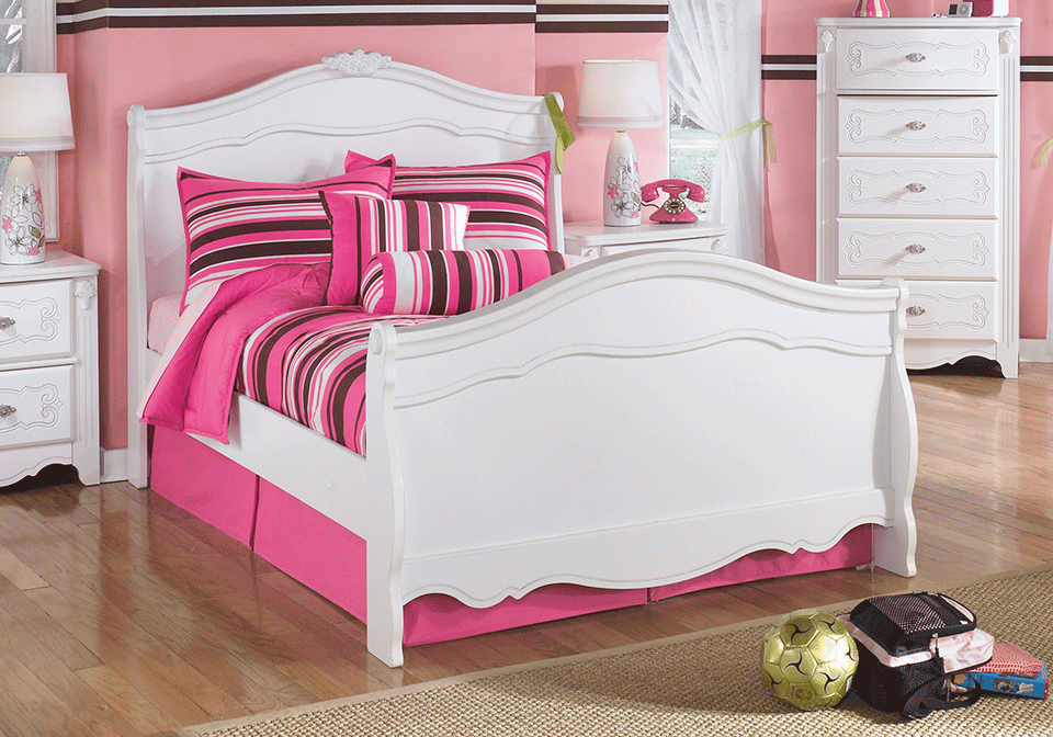 Exquisite Youth Full Sleigh Bedroom Set