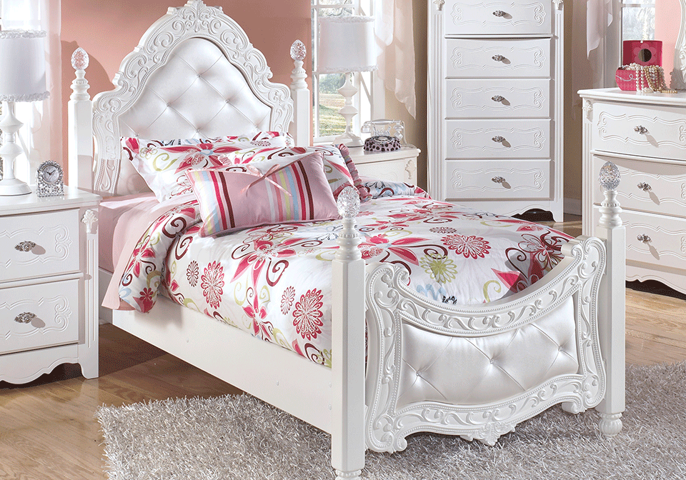Exquisite Youth Twin Poster Bed
