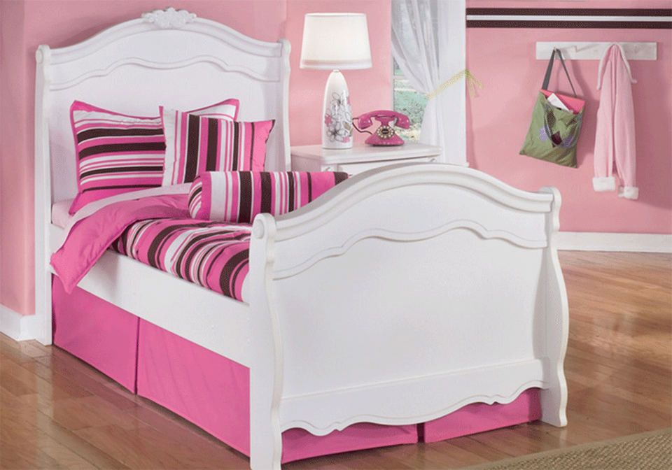 Exquisite Youth Twin Sleigh Bed