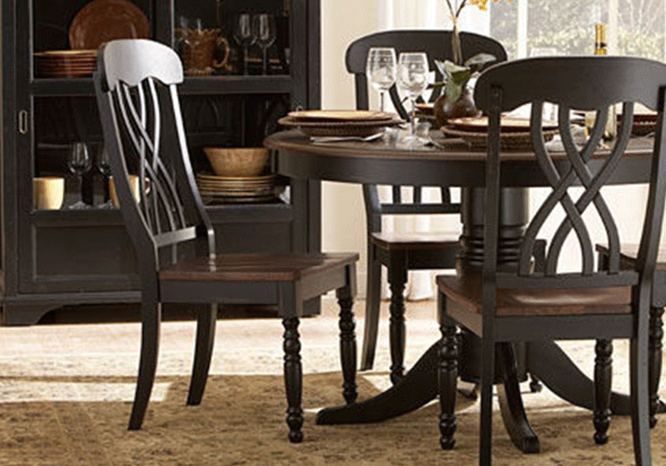 Ohana Black Side Chairs Cincinnati Overstock Warehouse