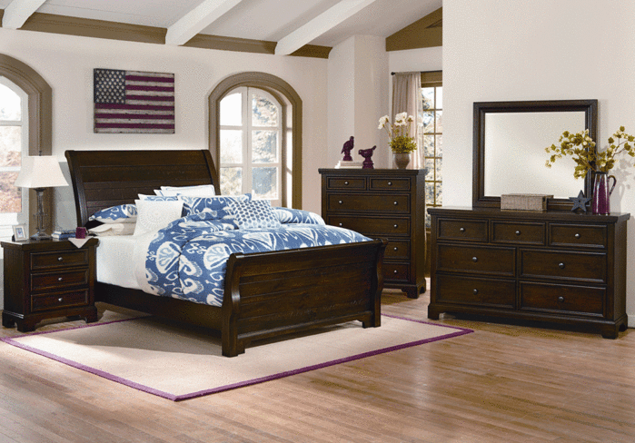 Hanover Sleigh Queen Bedroom Set, Queen Sleigh Bed Bedroom Sets