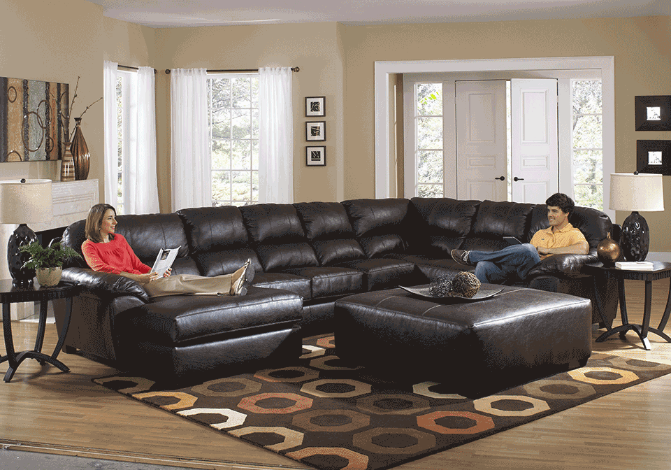 Lawson Godiva Chocolate 3pc LAF Chaise Sectional