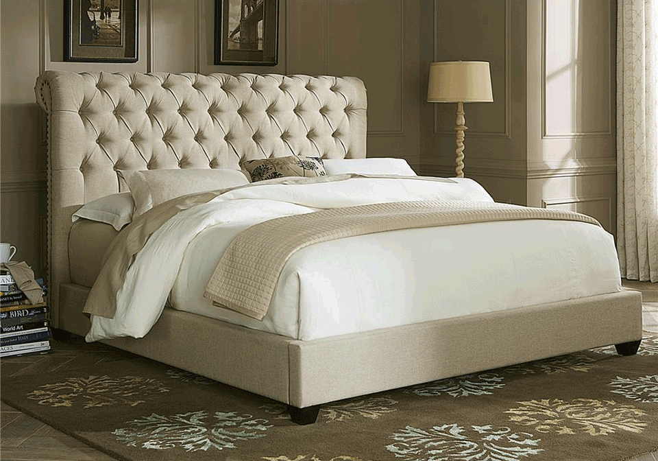 Chesterfield King Upholstered Bed
