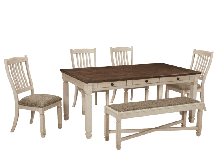 Bolanburg TwoTone Brown 7 Pc. Round Drop Leaf Counter Dining Set