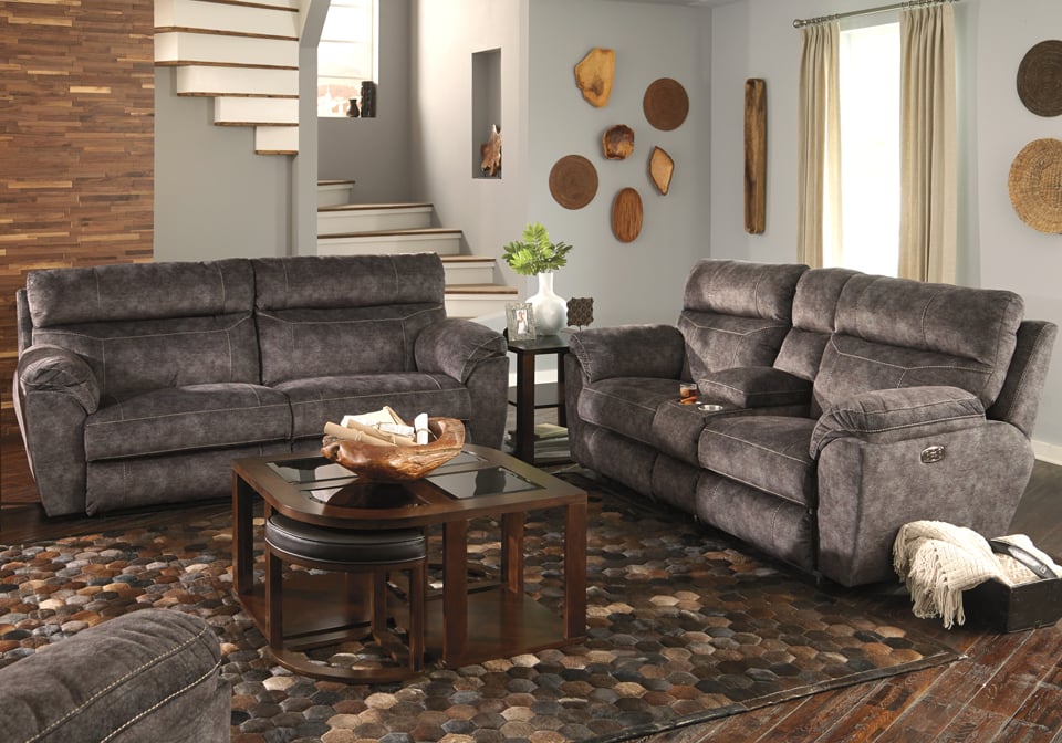 Catnapper Sedona Smoke Power Reclining Sofa Set