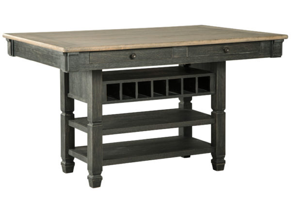 Tyler Creek Two-Tone Black Counter Height Dining Table