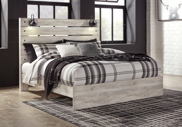 Cambeck Whitewash King Panel Bed