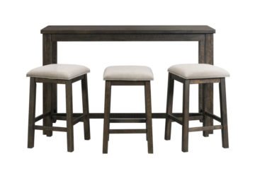 Occasional Stone Bar Table 4PC. Set