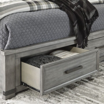 Russelyn Gray Queen Storage Bed