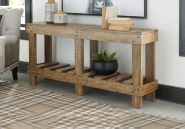 Susandeer Brown Console Sofa Table