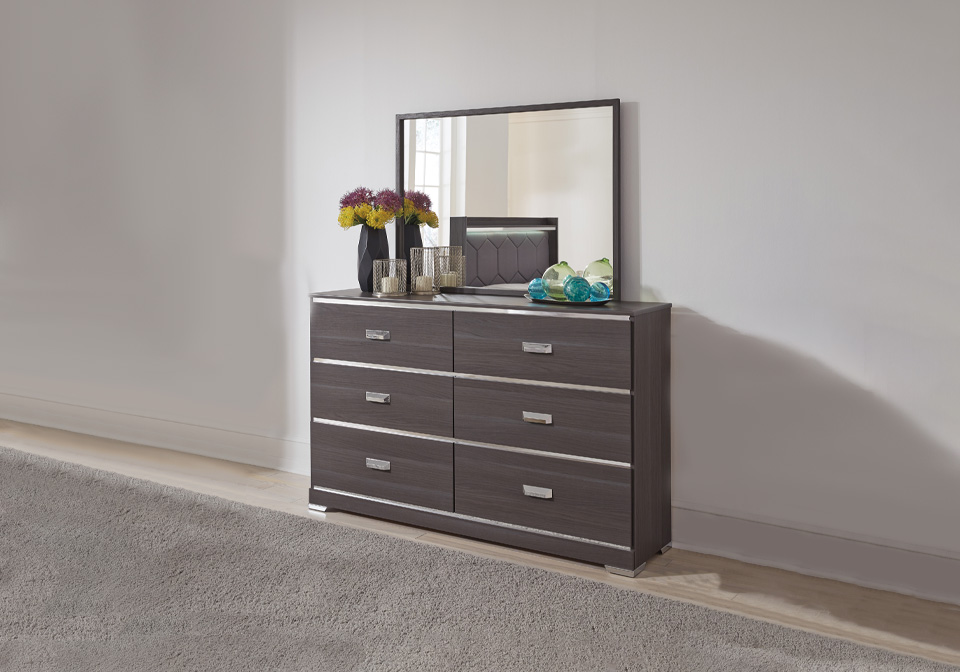 Annikus Gray Dresser Cincinnati Overstock Warehouse