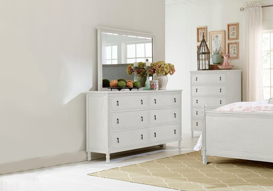 Aviana White Dresser Cincinnati Overstock Warehouse