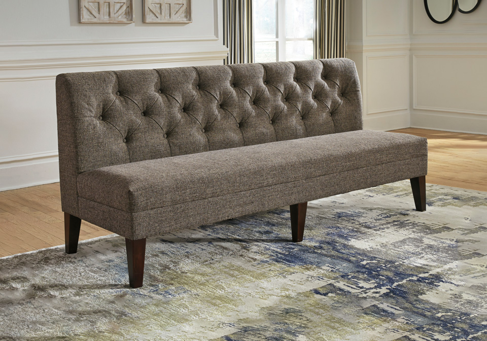 Tripton Graphite Extra Large Upholstered Bench Cincinnati