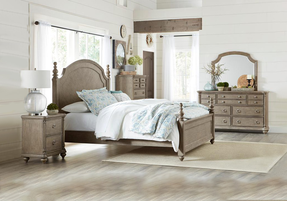 Grayling Downs Light Brown King Poster Bedroom Set