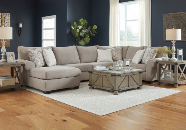 Baranello Stone 3pc LAF Chaise Sectional