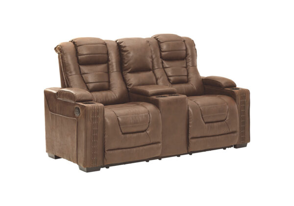 Owner's Box Thyme Power Reclining Love Seat w/Console