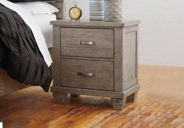 Naydell Rustic Gray Night Stand