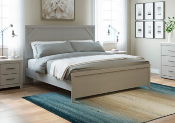Hot Buy🔥 Cottonburg Light Gray Queen Panel Bed