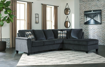 Abinger Smoke 2pc RAF Chaise Sectional