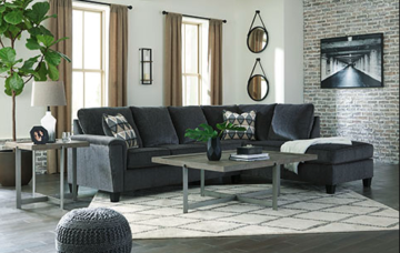 Abinger Smoke 2pc RAF Chaise Sectional