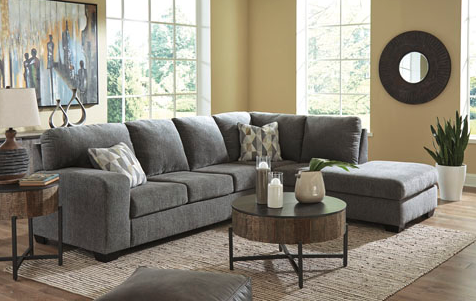 Dalhart Charcoal RAF Chaise Sectional