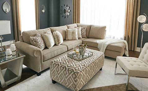 Dovemont Putty RAF Chaise Sectional