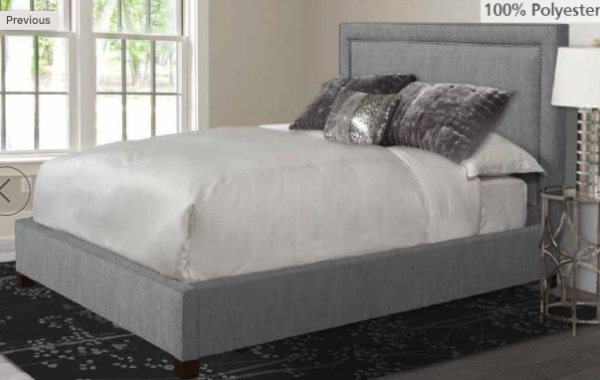 Cody Mineral Upholstered King Bed