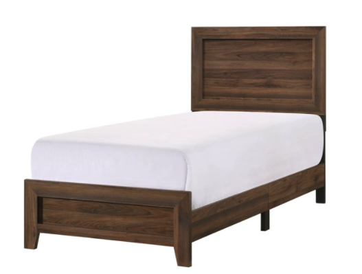 Millie Brown Cherry Twin Bed Set