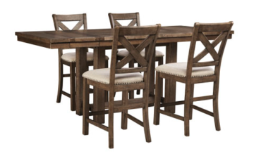 Moriville Dining Counter Extension 5pc Table Set