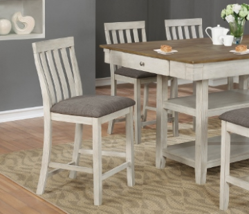 Nina White Counter Height Dining Chair