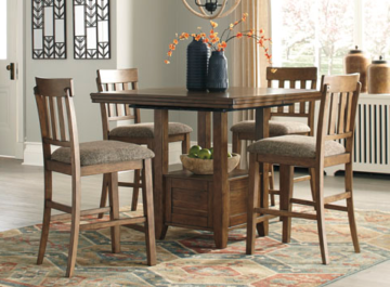 Flaybern Counter Height Dining 5pc Table Set