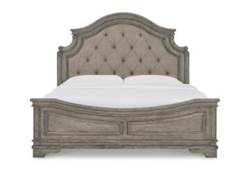 Lodenbay Antique Gray King Panel Bed Set
