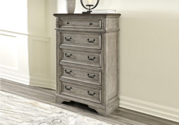 Lodenbay Antique Gray 5-Drawer Chest