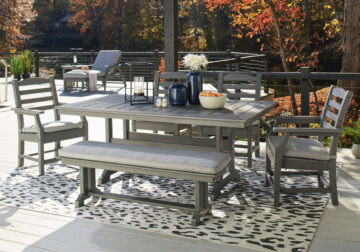 Visola Outdoor Outdoor 6pc Dining Set w/ Bench