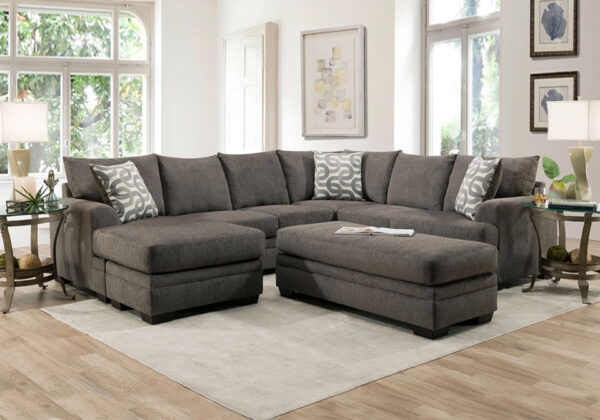 Bailey Charcoal 2pc LAF Chaise Sectional