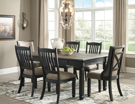 Tyler Creek Two-Tone Black Dining Table