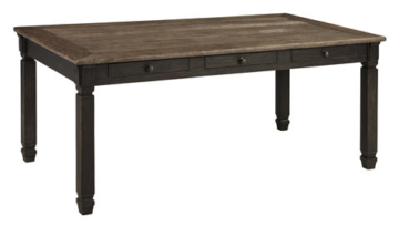 Tyler Creek Two-Tone Black Dining Table