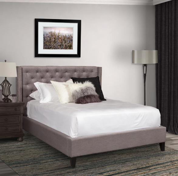 Hot Buy 🔥 Kayla-Creek Grey Queen Upholstered Bed