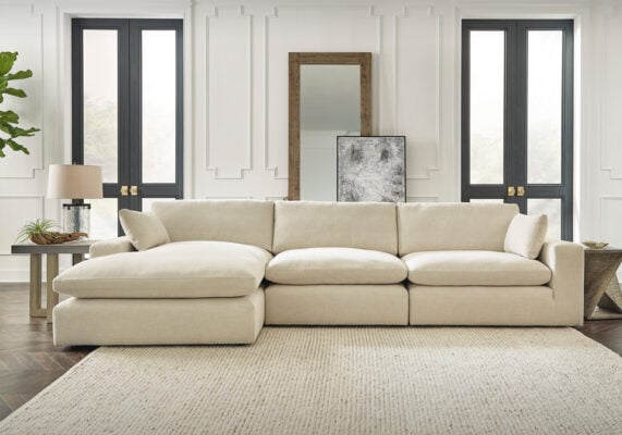 elyza linen sectional