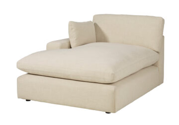 Elyza Linen 3pc LAF Chaise Sectional