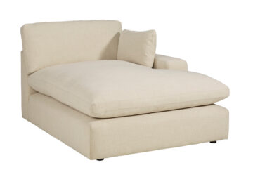Elyza Linen 3pc RAF Chaise Sectional