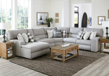 Rockport 6pc Power Reclining Sectional w/ LAF Chaise