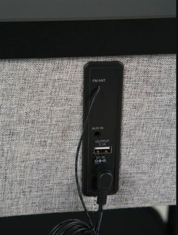 Jorvalee Wireless Charging/Speaker Accent Table