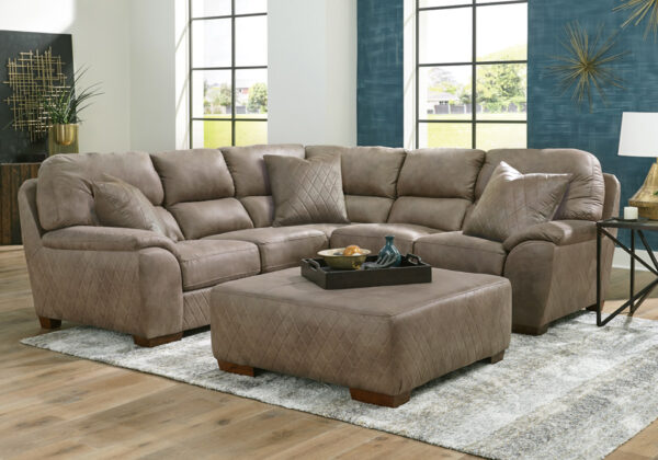 Royce Taupe 2pc Sectional