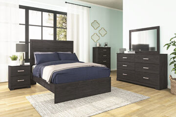 Belachime Black Full Bed Set