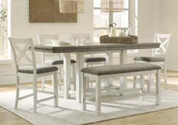 Brewgan 6pc Counter Height Dining Set w/ Bench