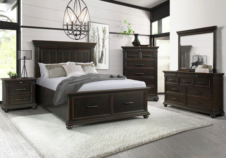 Slater Black Queen Storage Bed Set Cincinnati Overstock Warehouse